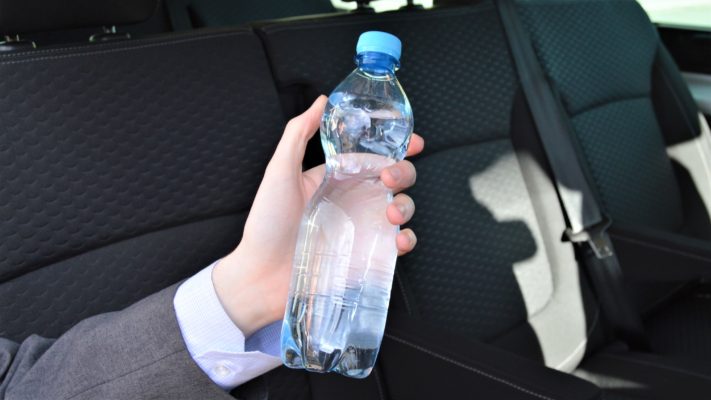 Bottled fresh water for each passenger